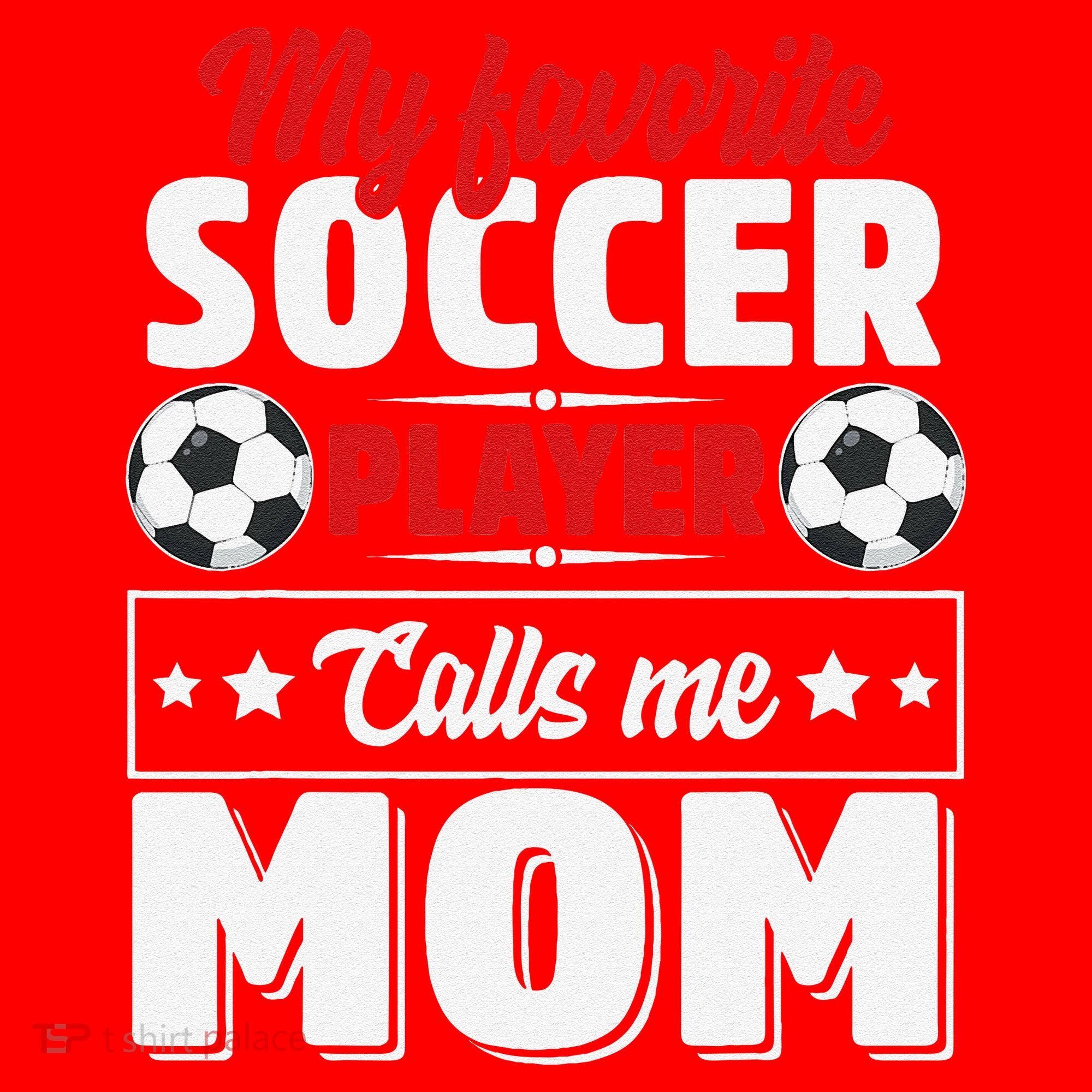 My Favorite Soccer Player Calls Me Mom Mothers Day Cute Santa Hat