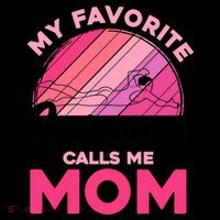 My Favorite Swimmer Calls Me Mom Mothers Day Retro Swimming Coffee Mug thumb 5