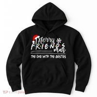 Merry Friendsmas The One With The Besties Christmas Friends Hoodie thumb 0