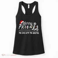 Merry Friendsmas The One With The Besties Christmas Friends Women's Tank Top thumb 0