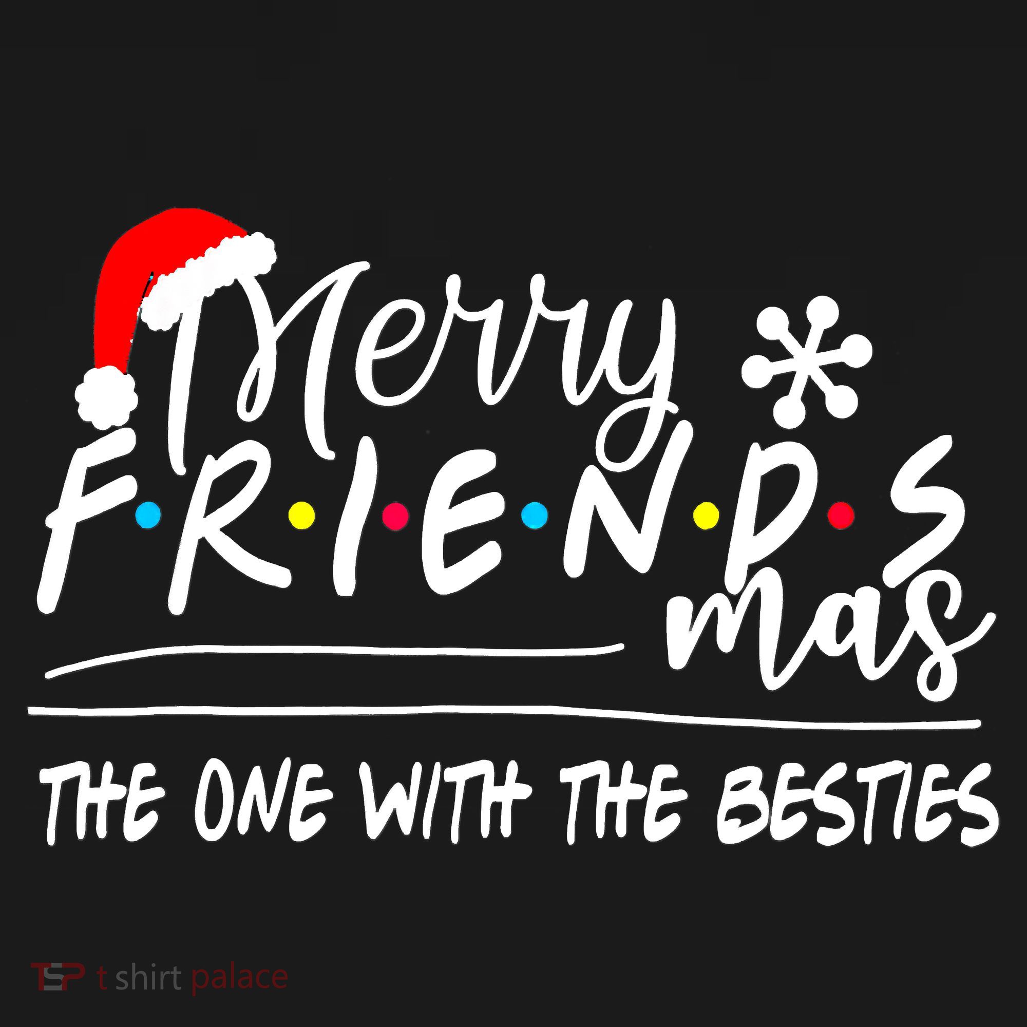 Merry Friendsmas The One With The Besties Christmas Friends Women's Tank Top