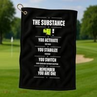 Meaning Funny The Substance Basic Golf Towel thumb 1