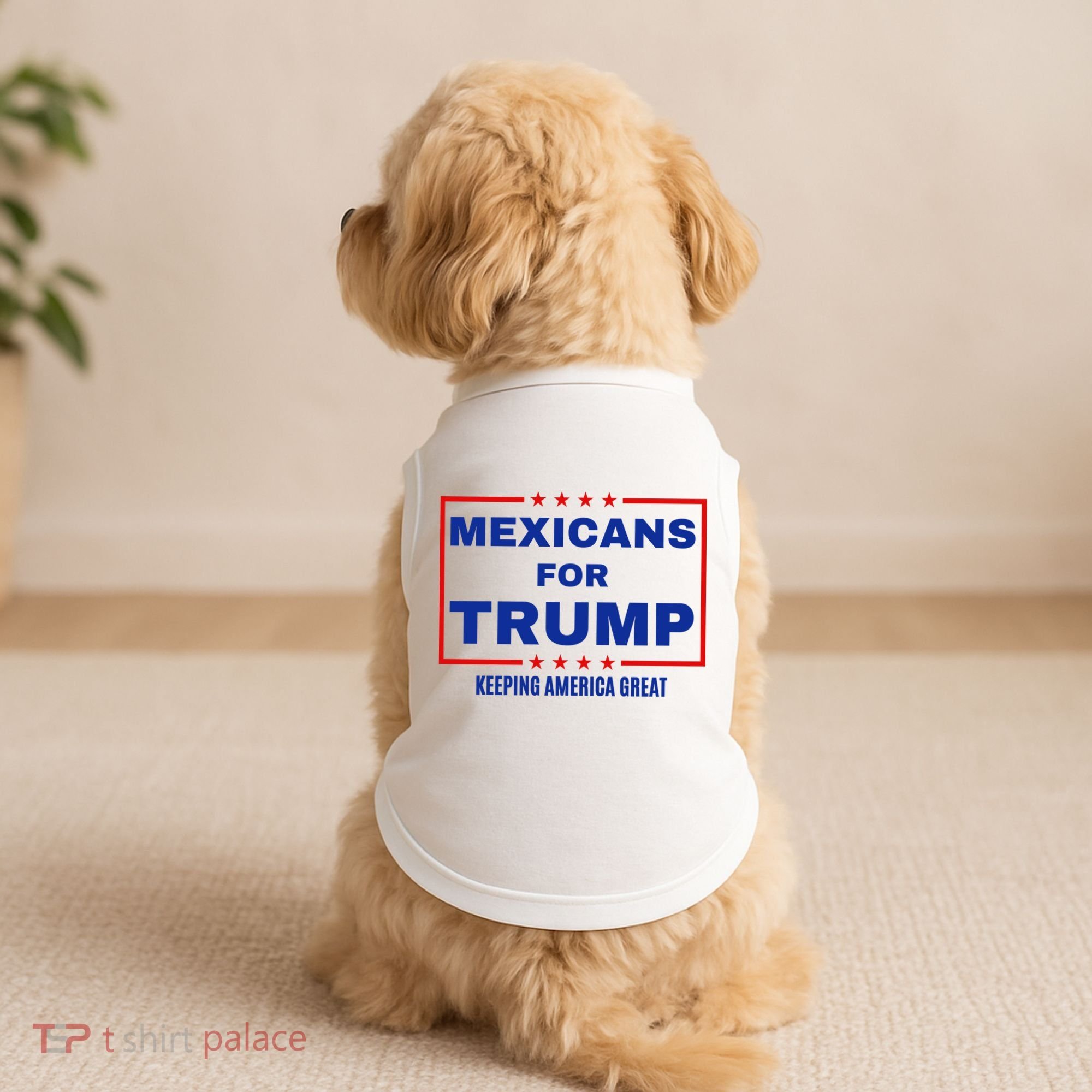Mexicans For Trump 2024 Keeping America Great Doggie Tank
