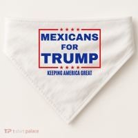 Mexicans For Trump 2024 Keeping America Great USA-Made Doggie Bandana thumb 0