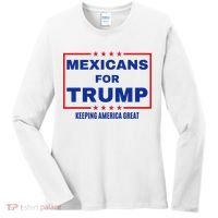 Mexicans For Trump 2024 Keeping America Great Women's Long Sleeve Shirt thumb 0