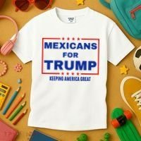 Mexicans For Trump 2024 Keeping America Great Kids T-Shirt thumb 3