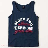 More Fun Than 2 35 Year Olds 70th Birthday Funny Tank Top thumb 2