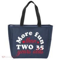 More Fun Than 2 35 Year Olds 70th Birthday Funny Tote Bag thumb 0