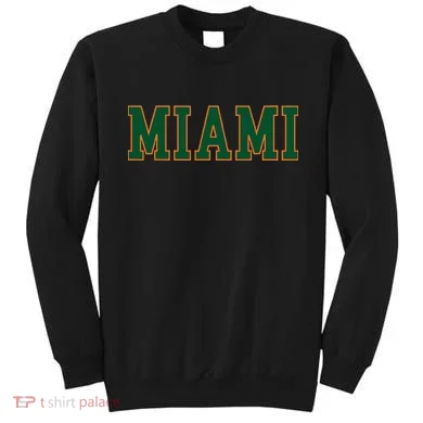 Miami Florida Throwback Design Classic Sweatshirt