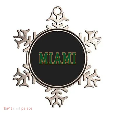 Miami Florida Throwback Design Classic Ornament