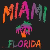 Miami Florida Text Print Classic Women's Sweatshirt thumb 2