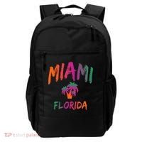 Miami Florida Text Print Classic Backpack thumb 0