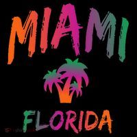 Miami Florida Text Print Classic Backpack thumb 2