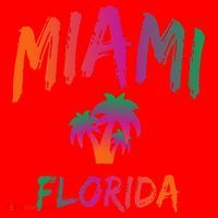Miami Florida Text Print Classic Santa Hat thumb 1