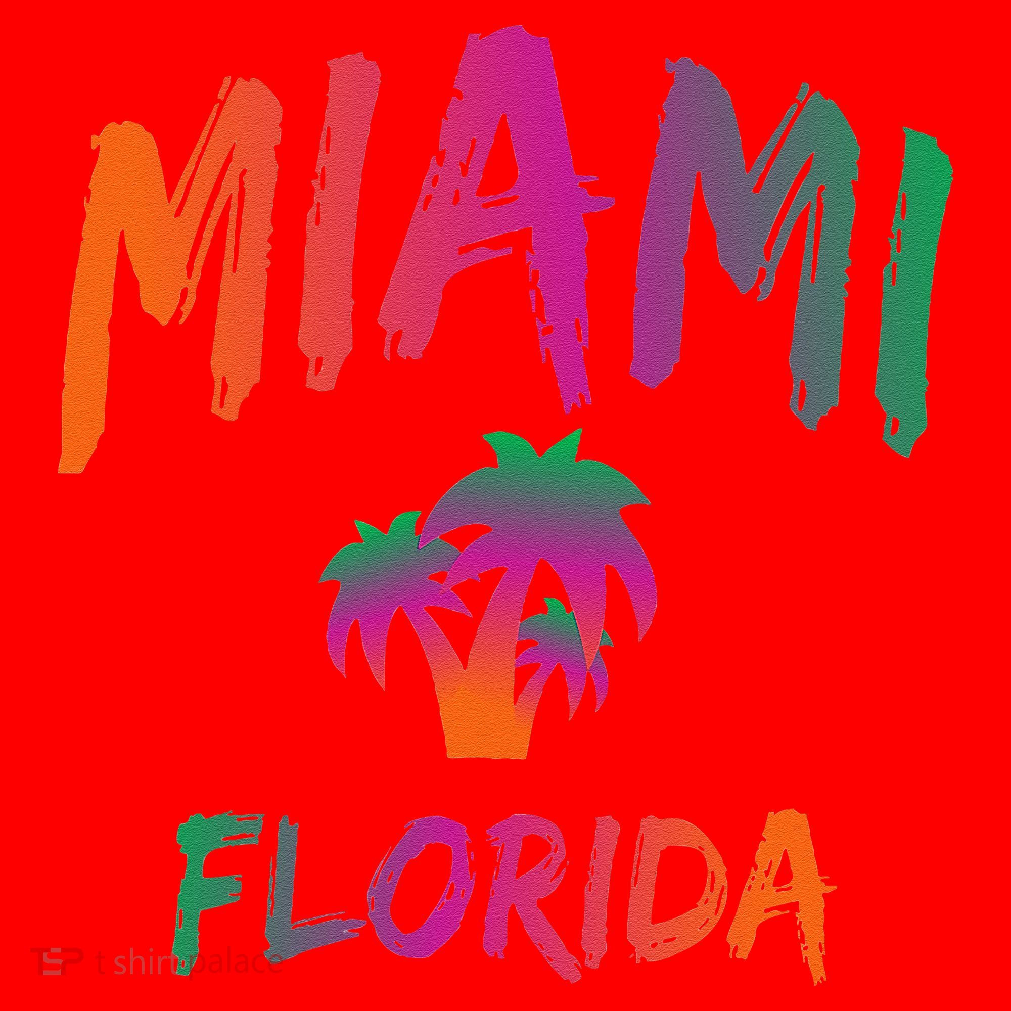 Miami Florida Text Print Classic Santa Hat