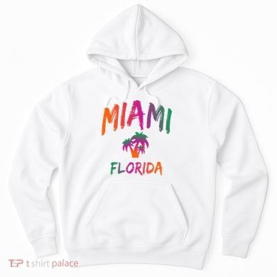Miami Florida Text Print Classic Hoodie