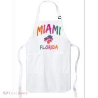 Miami Florida Text Print Classic Apron thumb 0
