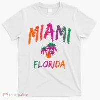 Miami Florida Text Print Classic T-Shirt thumb 0