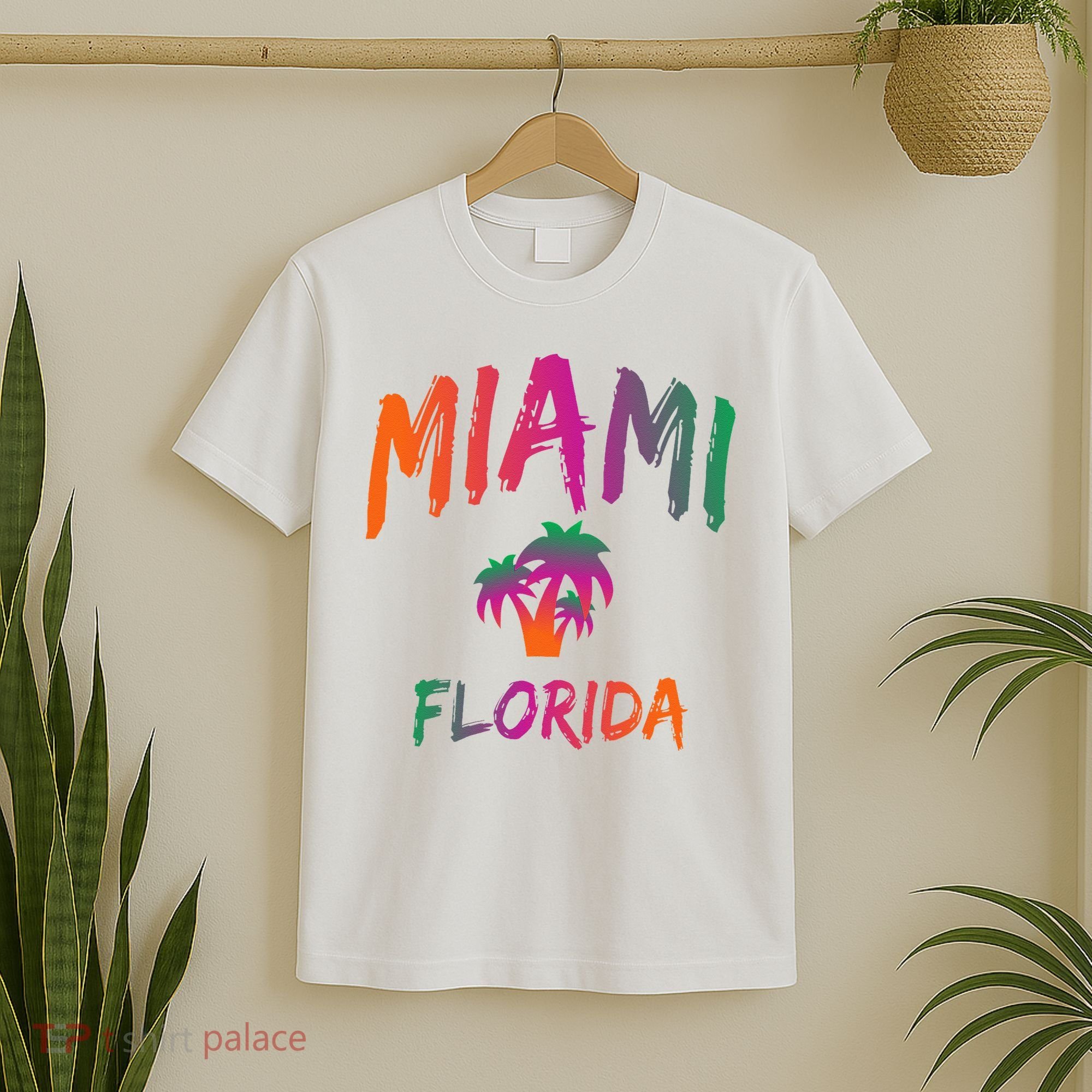 Miami Florida Text Print Classic T-Shirt