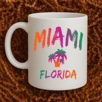 Miami Florida Text Print Classic Coffee Mug thumb 2