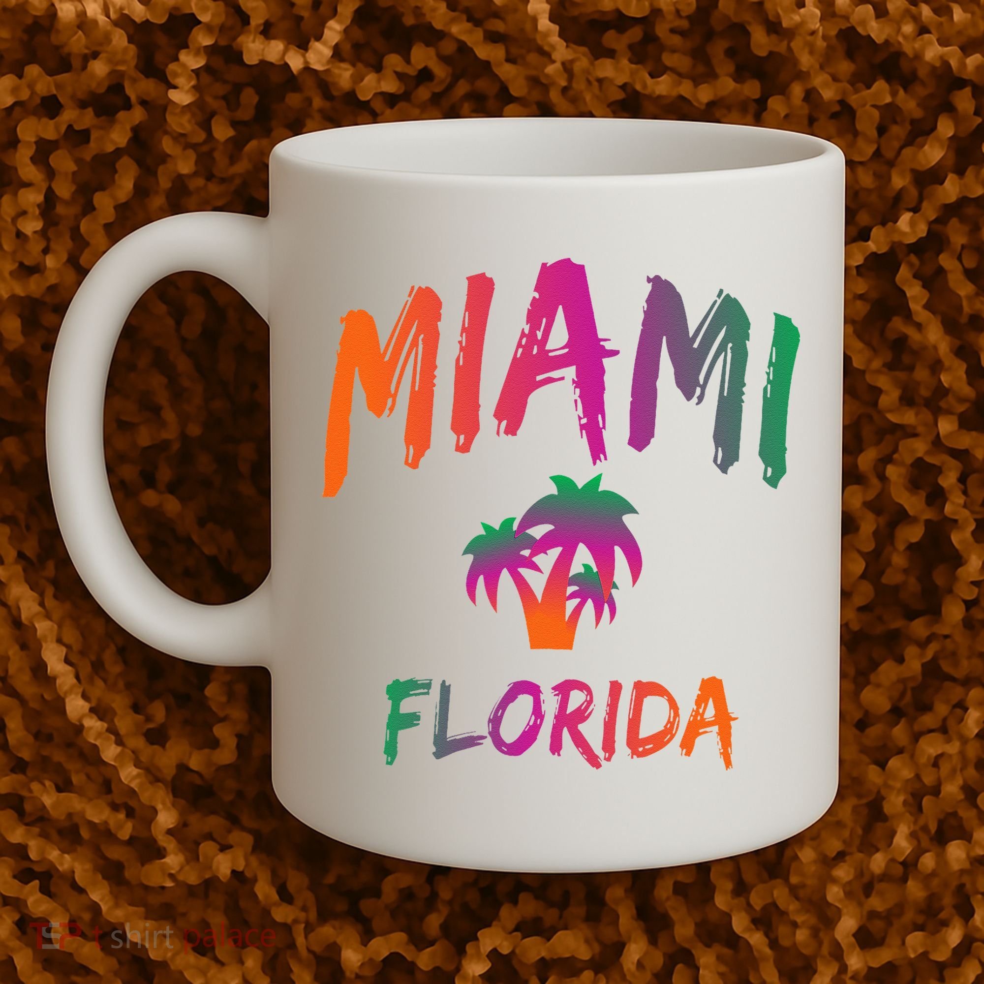 Miami Florida Text Print Classic Coffee Mug