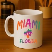 Miami Florida Text Print Classic Coffee Mug thumb 4