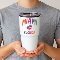 Miami Florida Text Print Classic Tumbler thumb 2