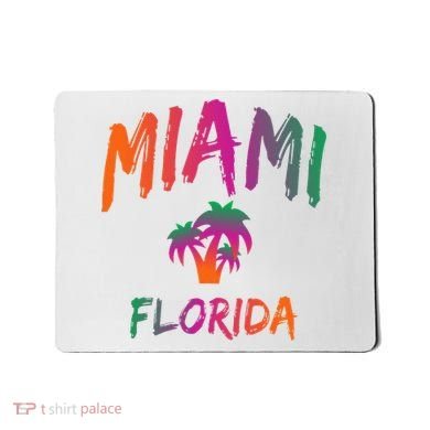 Miami Florida Text Print Classic Mousepad