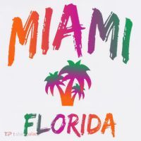 Miami Florida Text Print Classic Ornament thumb 1