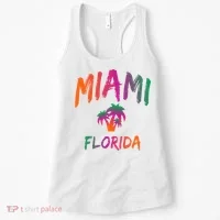Miami Florida Text Print Classic Women's Tank Top thumb 0