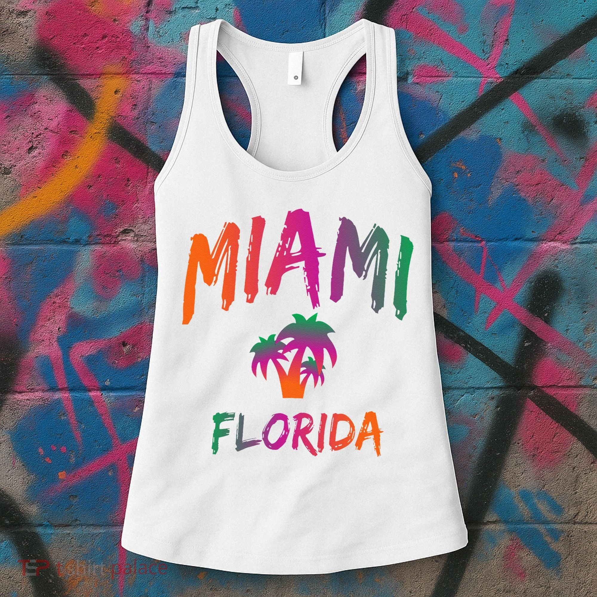 Miami Florida Text Print Classic Women's Tank Top