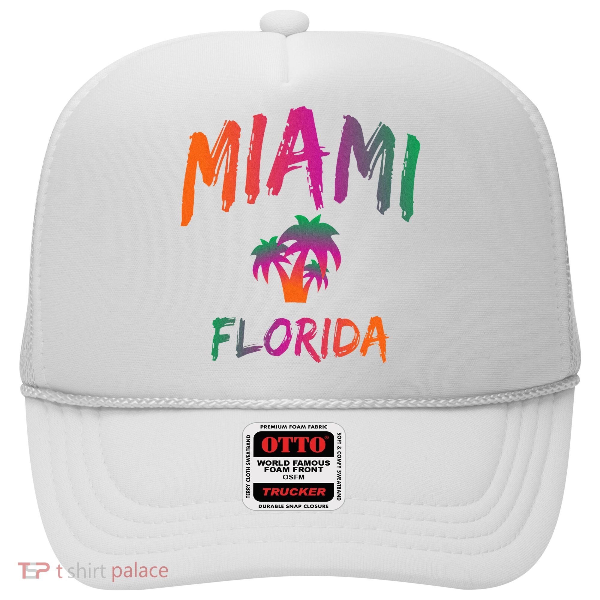 Miami Florida Text Print Classic Hat