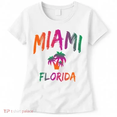 Miami Florida Text Print Classic Women's T-Shirt