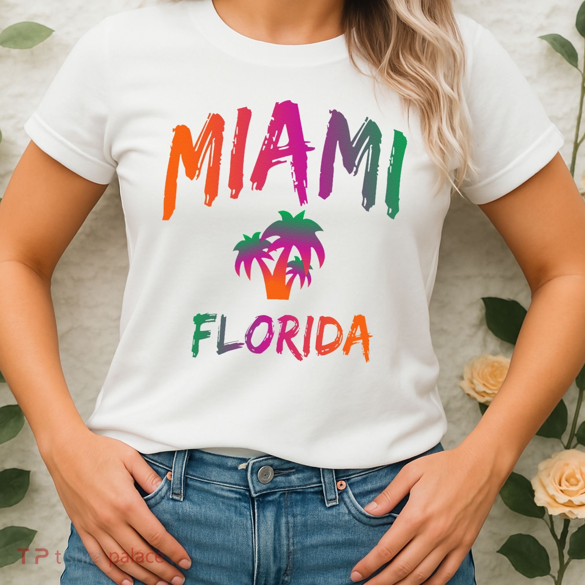 Miami Florida Text Print Classic Women's T-Shirt