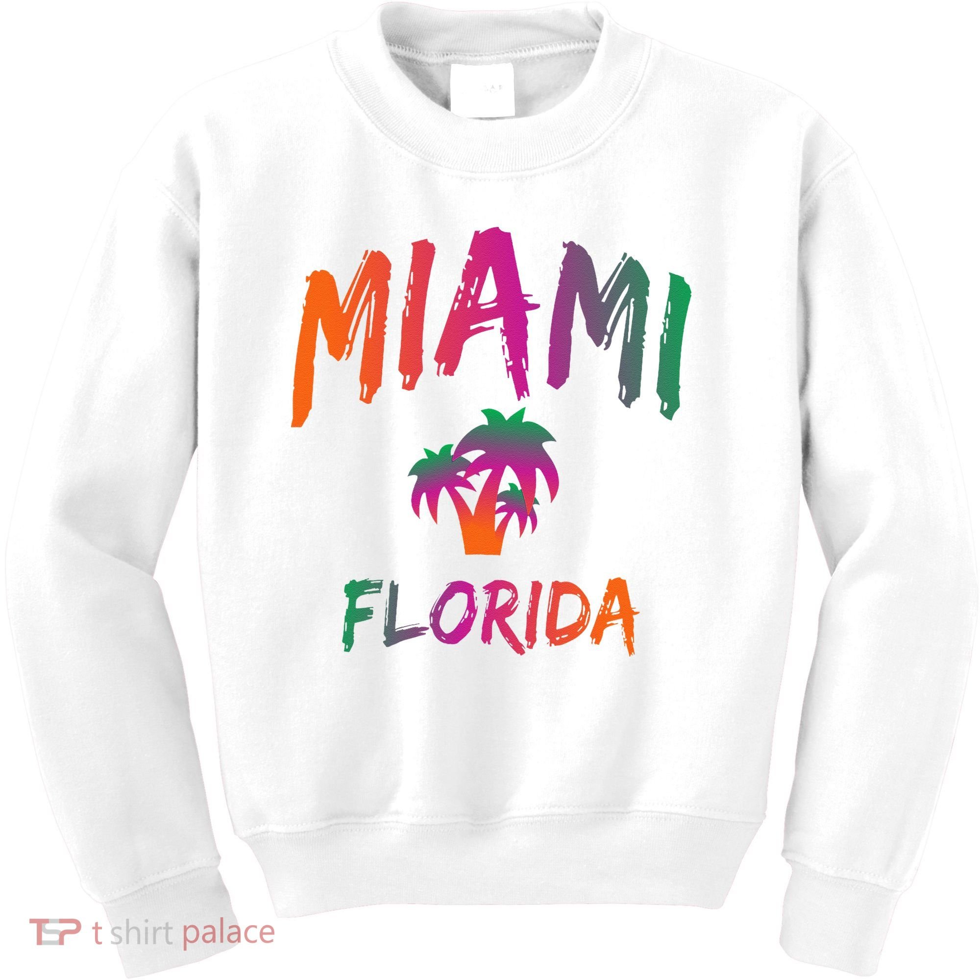 Miami Florida Text Print Classic Kids Sweatshirt