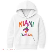 Miami Florida Text Print Classic Kids Hoodie thumb 0