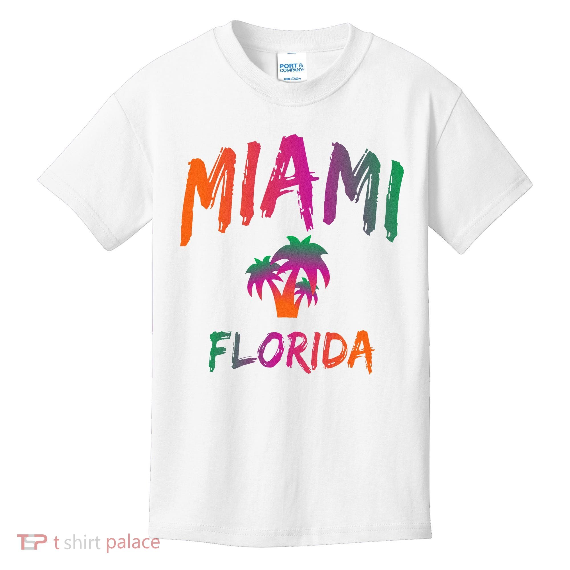 Miami Florida Text Print Classic Kids T-Shirt