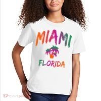 Miami Florida Text Print Classic Kids T-Shirt thumb 2