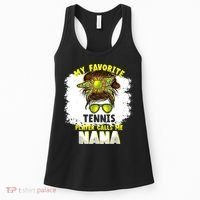 My Favorite Tennis Player Calls Me Nana Funny Tennis Women's Tank Top thumb 0