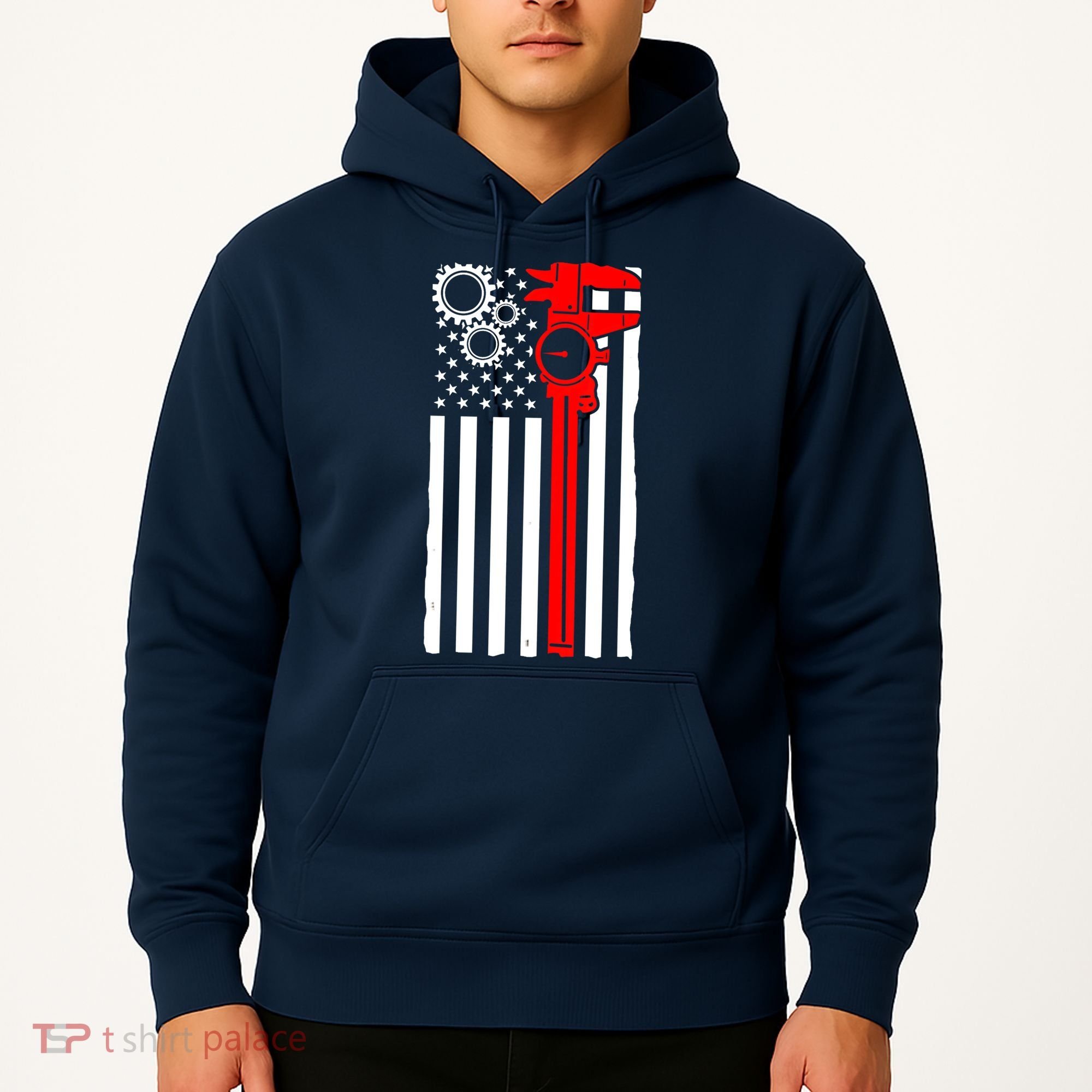 Machinist Flag Tools CNC Machine Operator Machining Hoodie