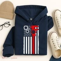 Machinist Flag Tools CNC Machine Operator Machining Hoodie thumb 4