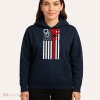 Machinist Flag Tools CNC Machine Operator Machining Hoodie thumb 5