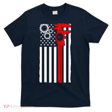 Machinist Flag Tools CNC Machine Operator Machining T-Shirt