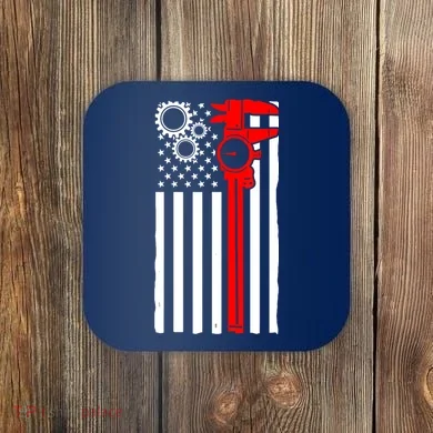 Machinist Flag Tools CNC Machine Operator Machining Coaster