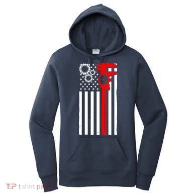 Machinist Flag Tools CNC Machine Operator Machining Women's Hoodie