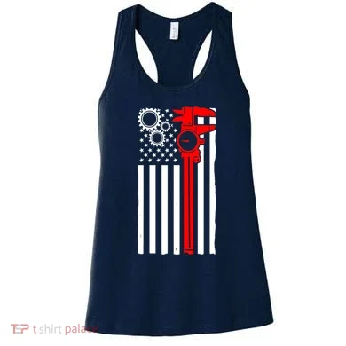 Machinist Flag Tools CNC Machine Operator Machining Women's Tank Top