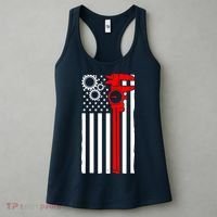 Machinist Flag Tools CNC Machine Operator Machining Women's Tank Top thumb 3