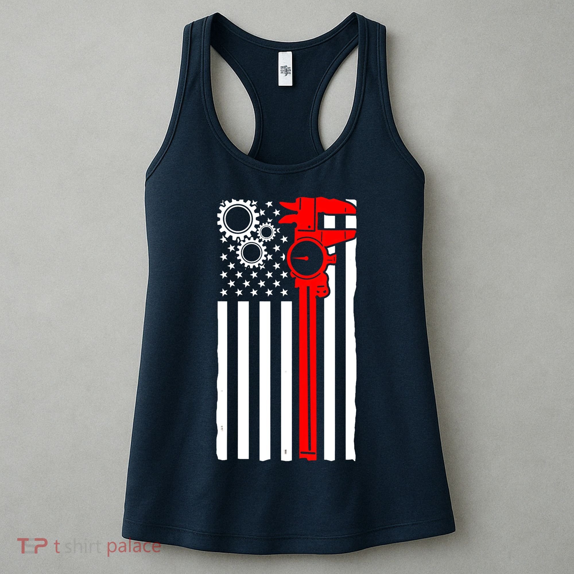 Machinist Flag Tools CNC Machine Operator Machining Women's Tank Top