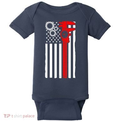 Machinist Flag Tools CNC Machine Operator Machining Baby Bodysuit