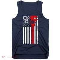 Machinist Flag Tools CNC Machine Operator Machining Tank Top thumb 0